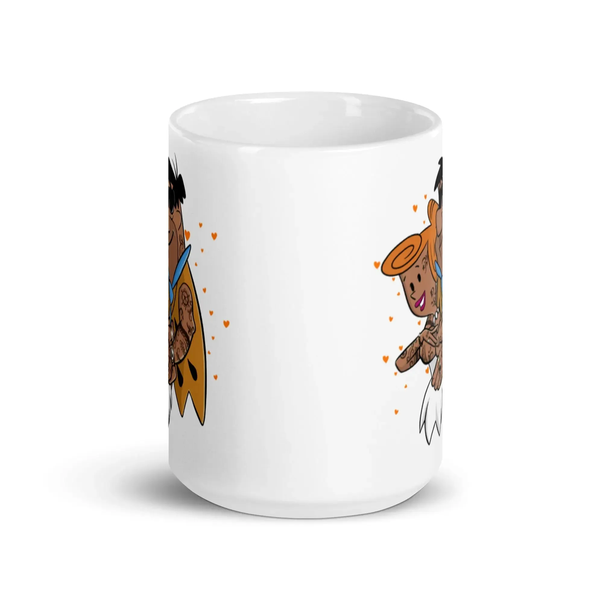 The Flintstone Heartrock Glossy Mug