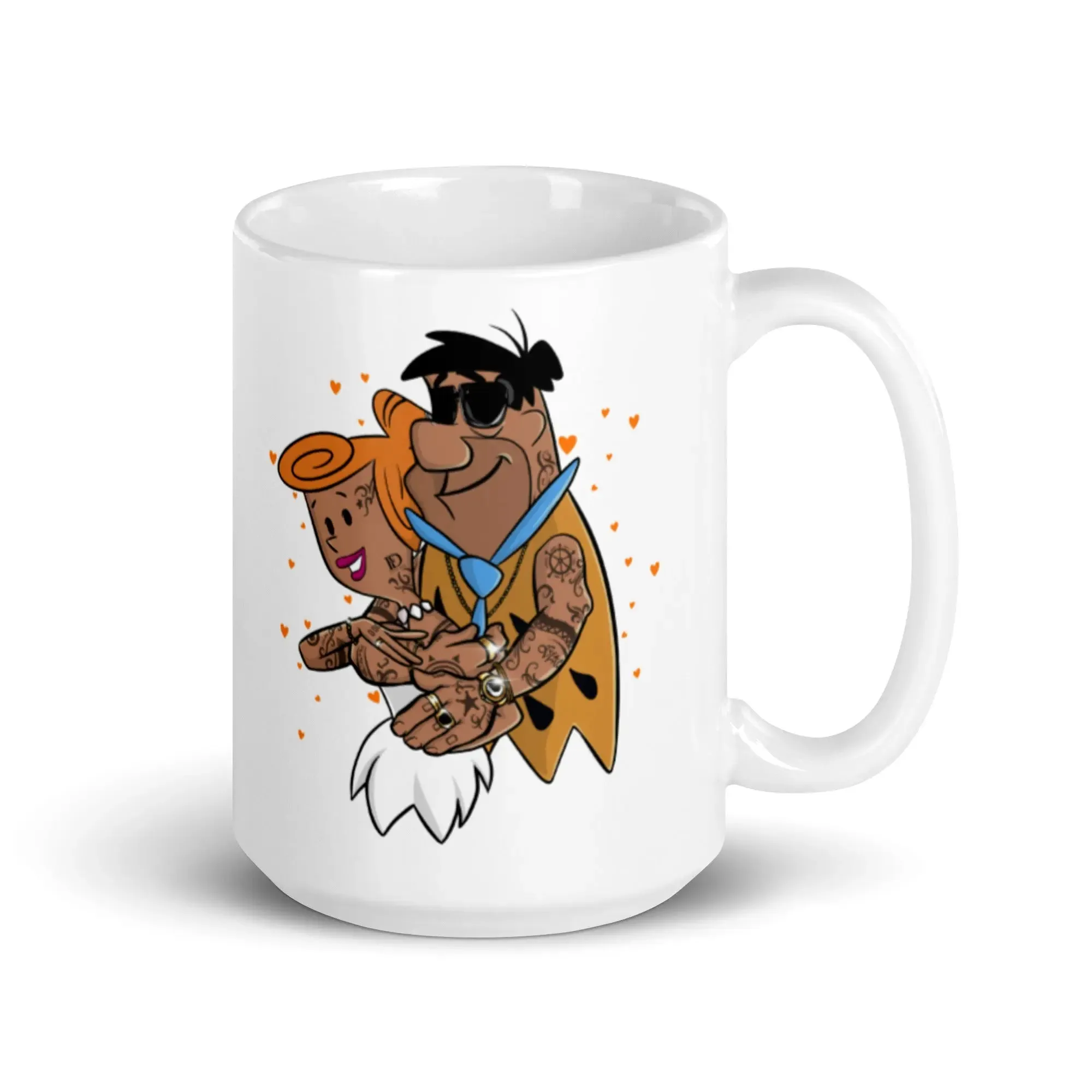 The Flintstone Heartrock Glossy Mug