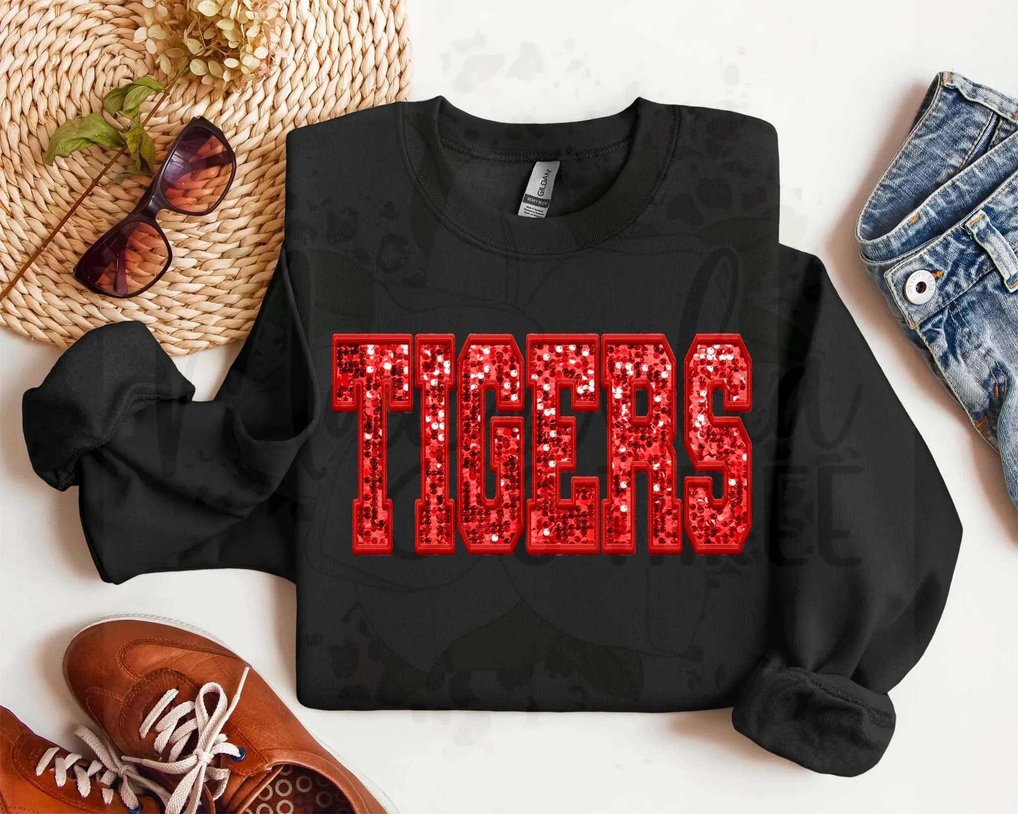 Tigers Faux Glitter