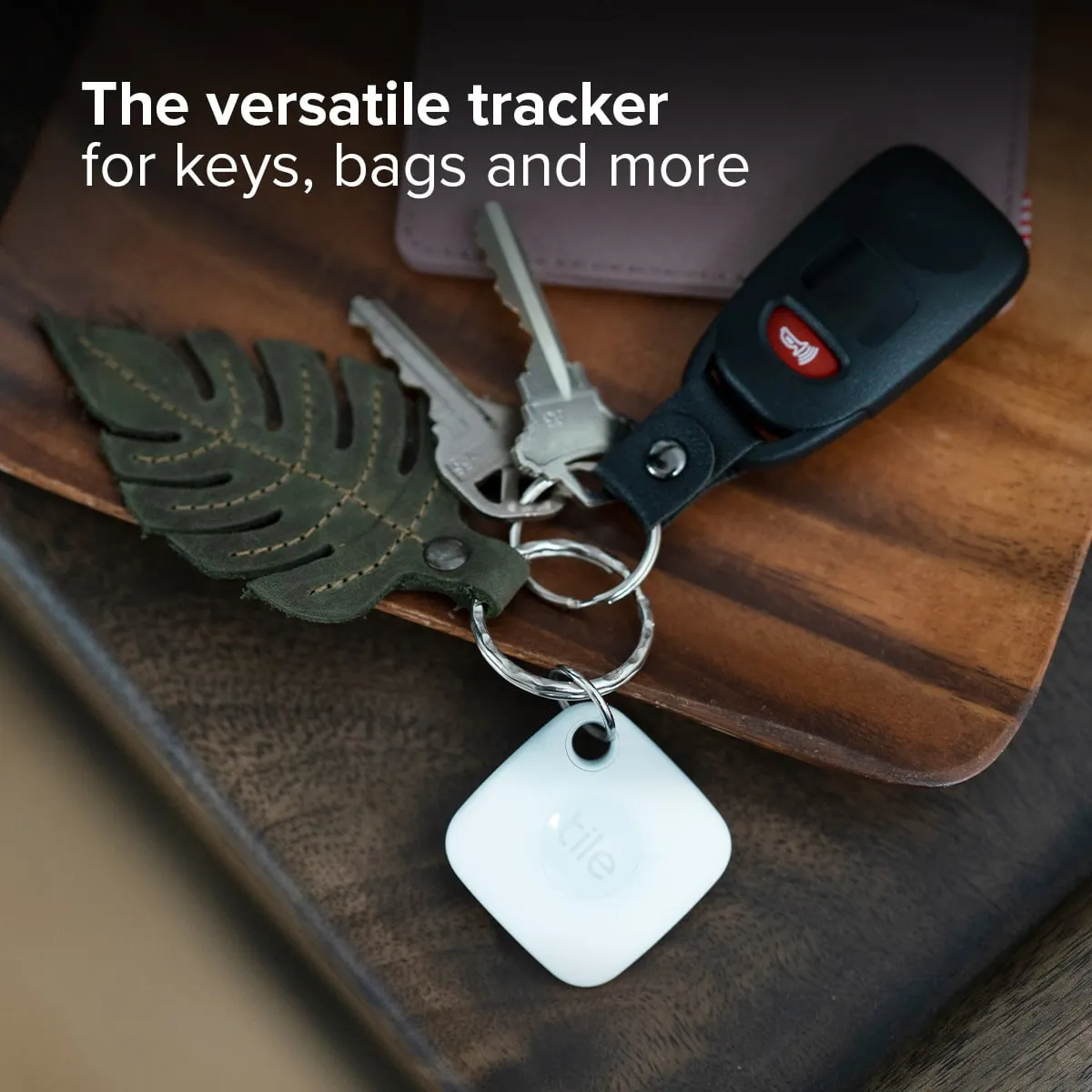 Tile Mate (2022) - 1 Pack - White - Bluetooth Tracker, Keys Finder and Item Locator