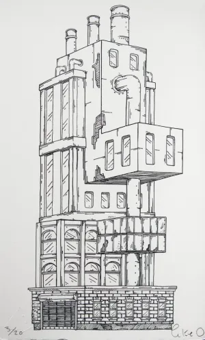 Trapdoor Tower - Unframed