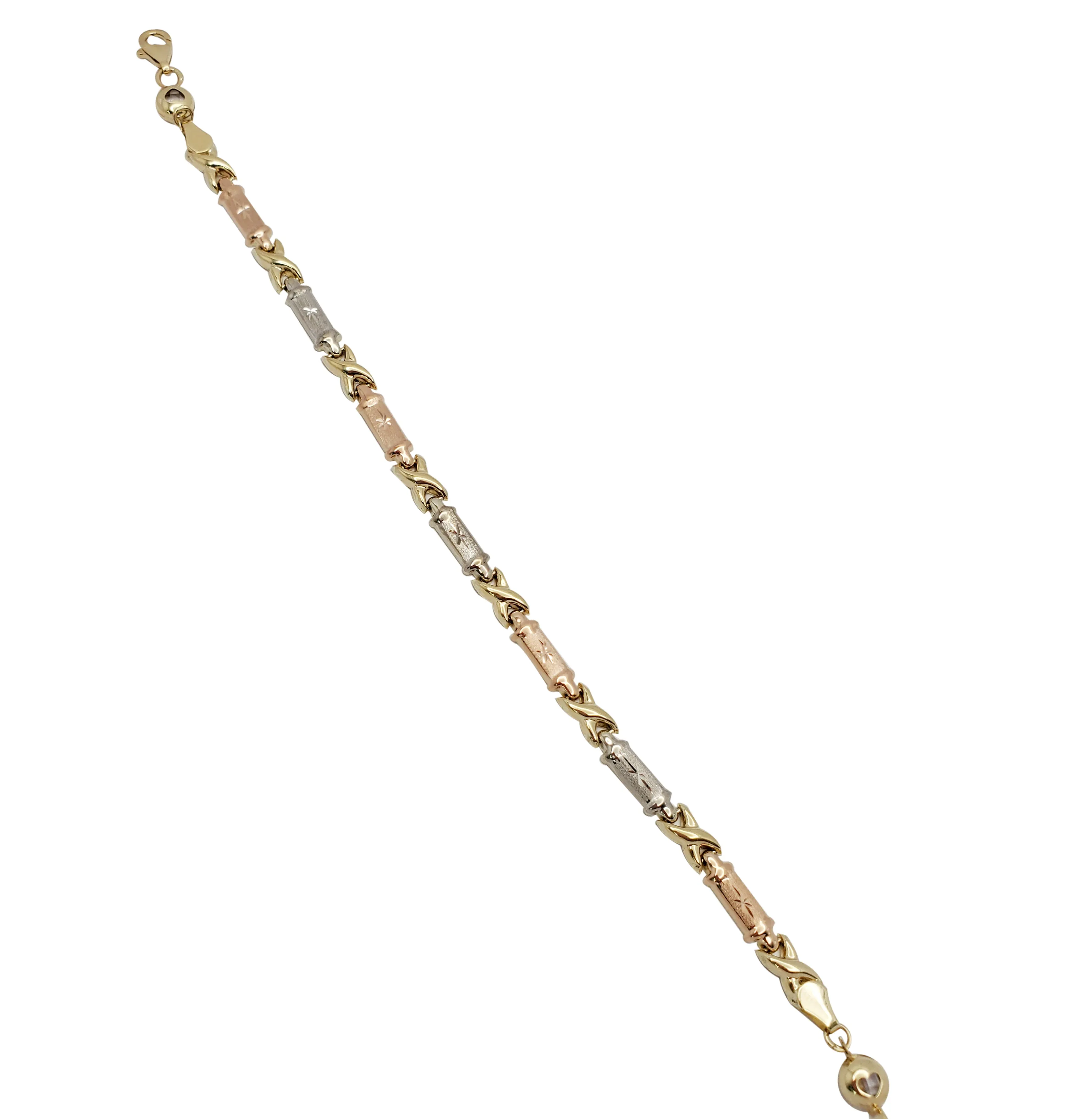 Tricolor Fancy Bracelet (14K)