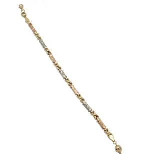 Tricolor Fancy Bracelet (14K)