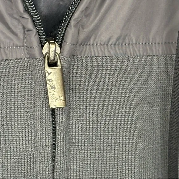 Triple Five Soul Grey Utility Jacket with High Collar Vintage Y2K XL