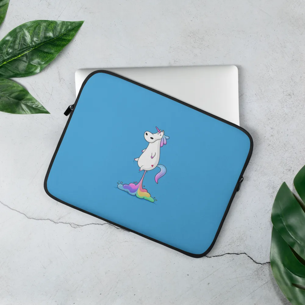 Unicorn Rainbow Fart Laptop Case