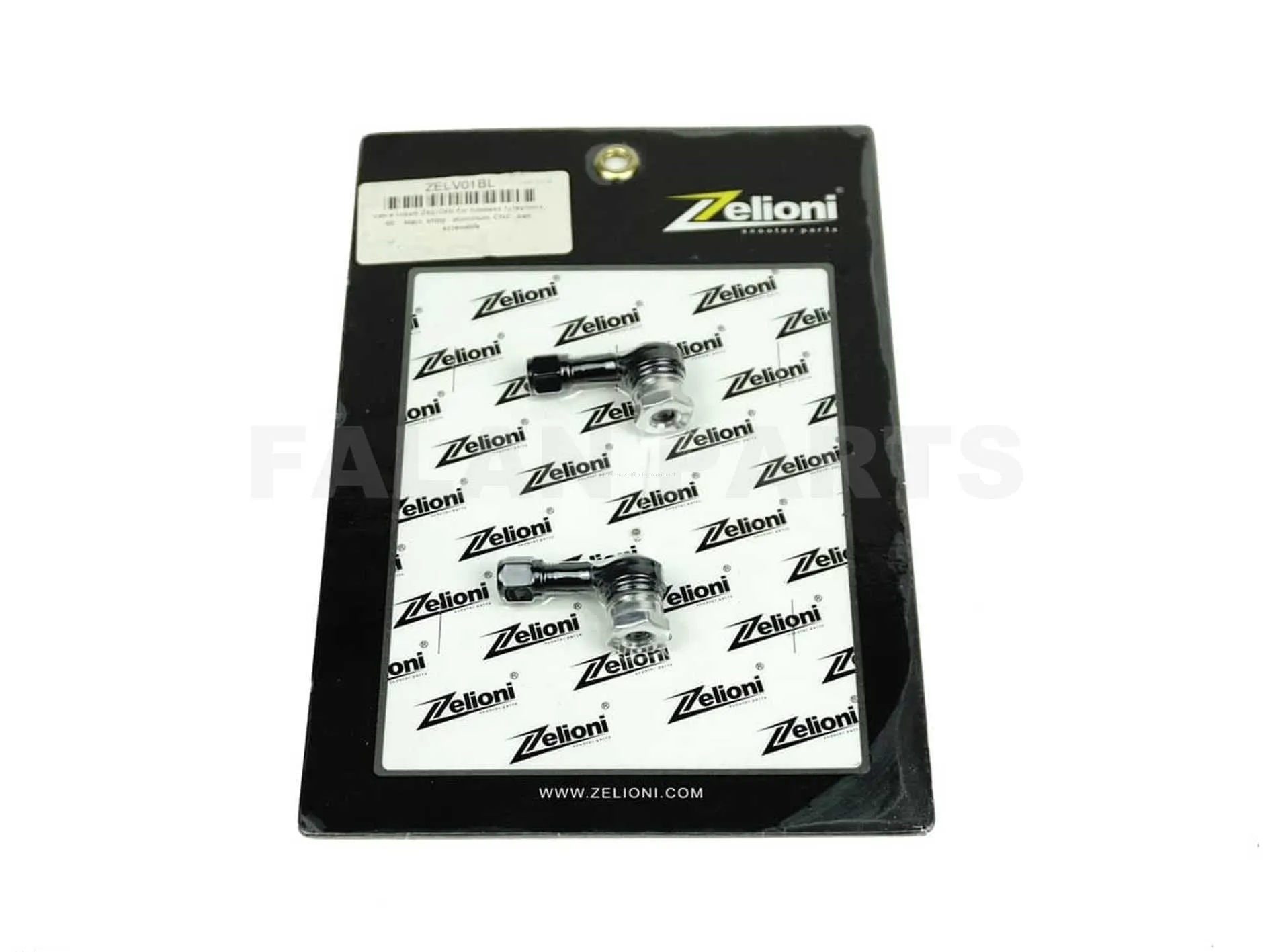 Valve Insert ZELIONI Black Shiny | Vespa / Piaggio Tubeless Tyres/Rims