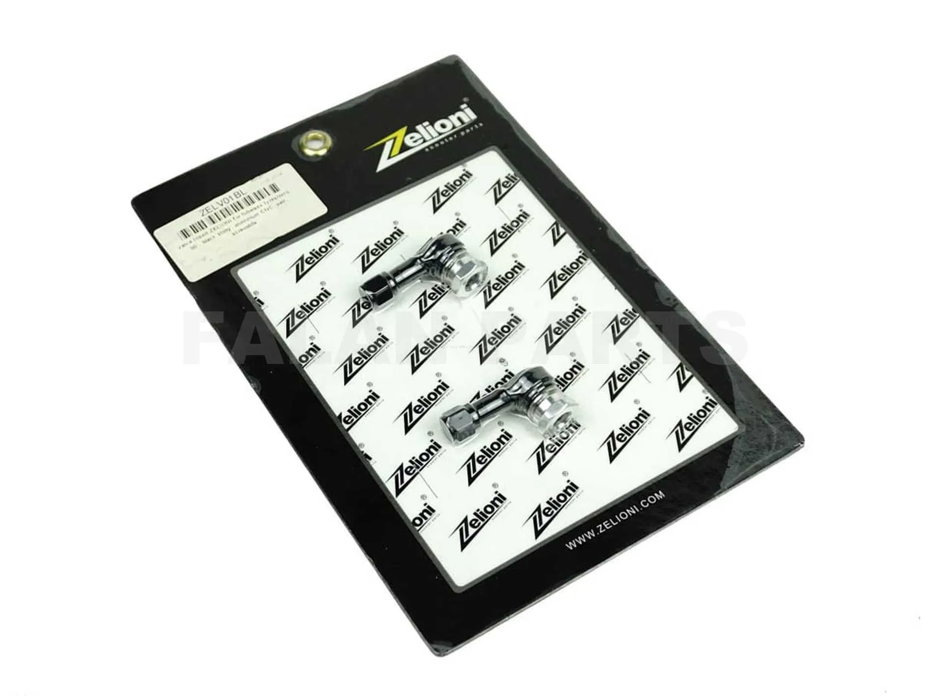 Valve Insert ZELIONI Black Shiny | Vespa / Piaggio Tubeless Tyres/Rims