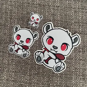 Vampire Teddy Sticker