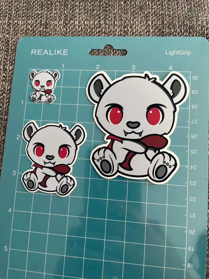 Vampire Teddy Sticker