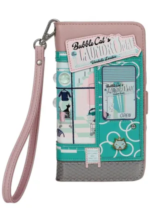 Vendula London Laundromat Bubble Cats Universal Flip Telefoonhoes