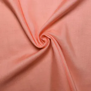 Viscose Challis Fabric - Peach and red