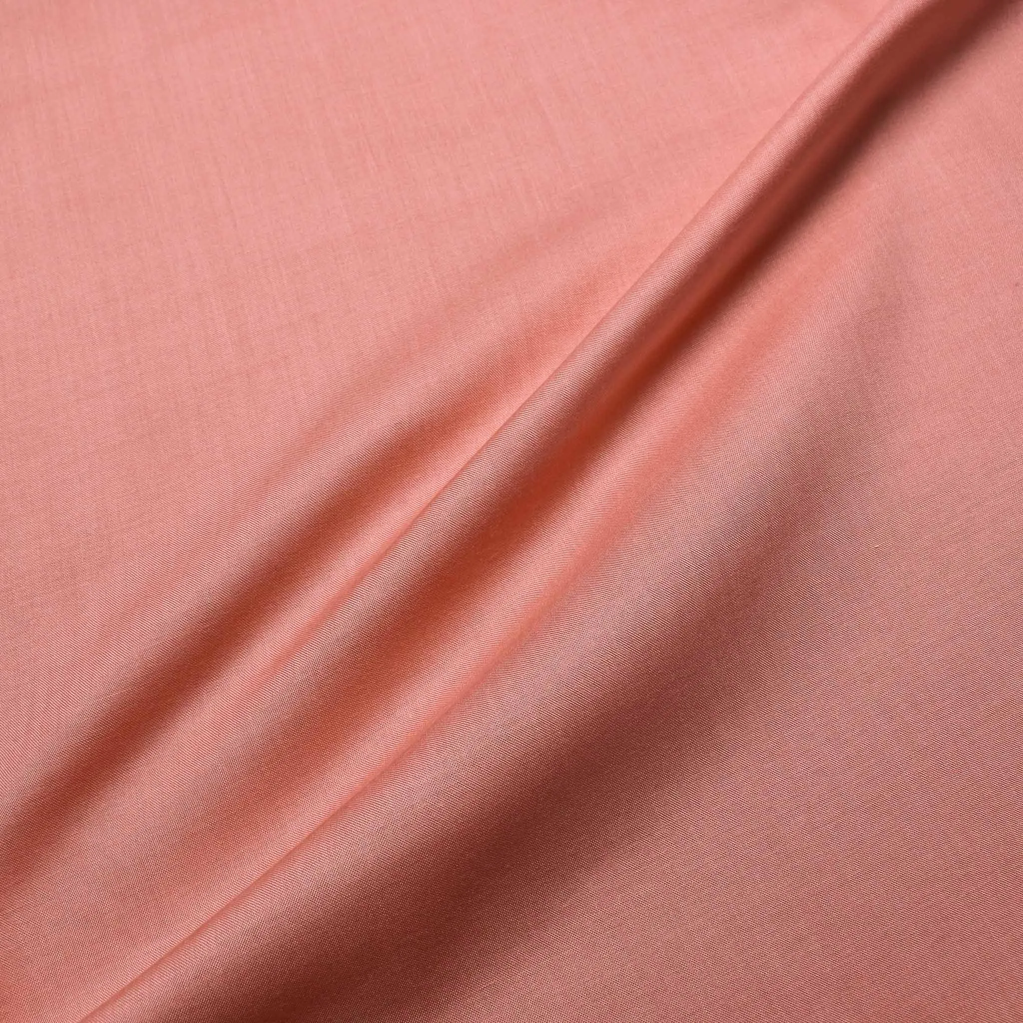 Viscose Challis Fabric - Peach and red