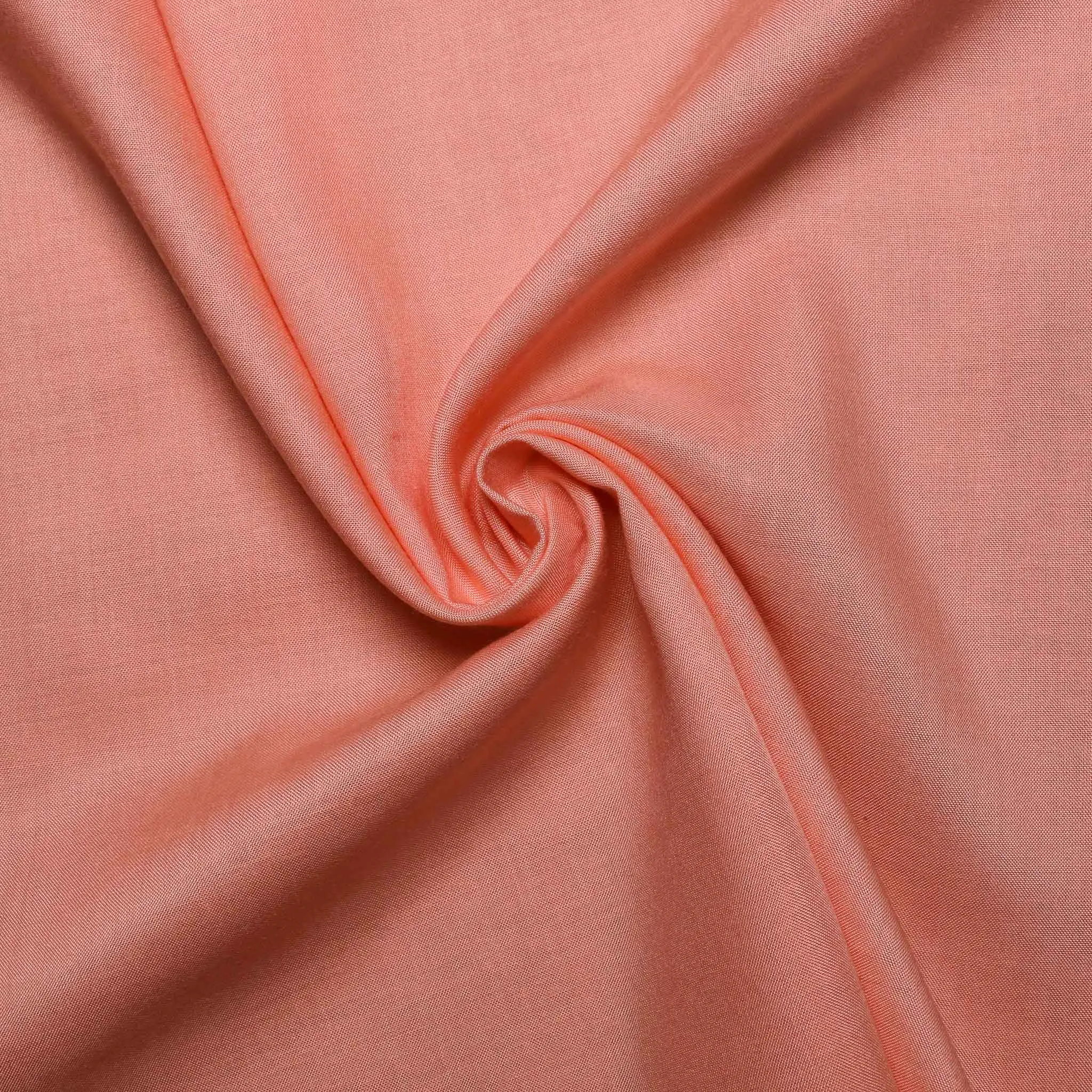 Viscose Challis Fabric - Peach and red