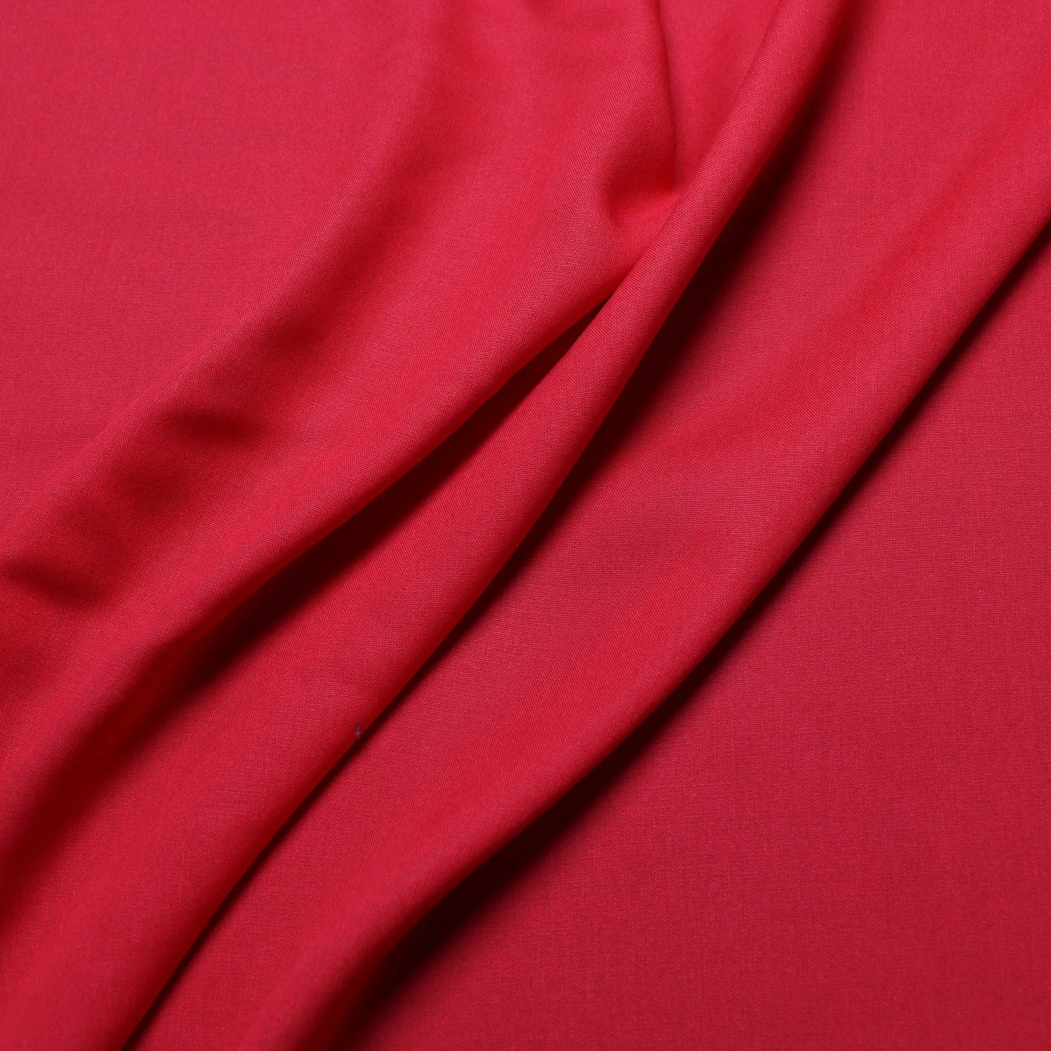 Viscose Challis Fabric - Peach and red