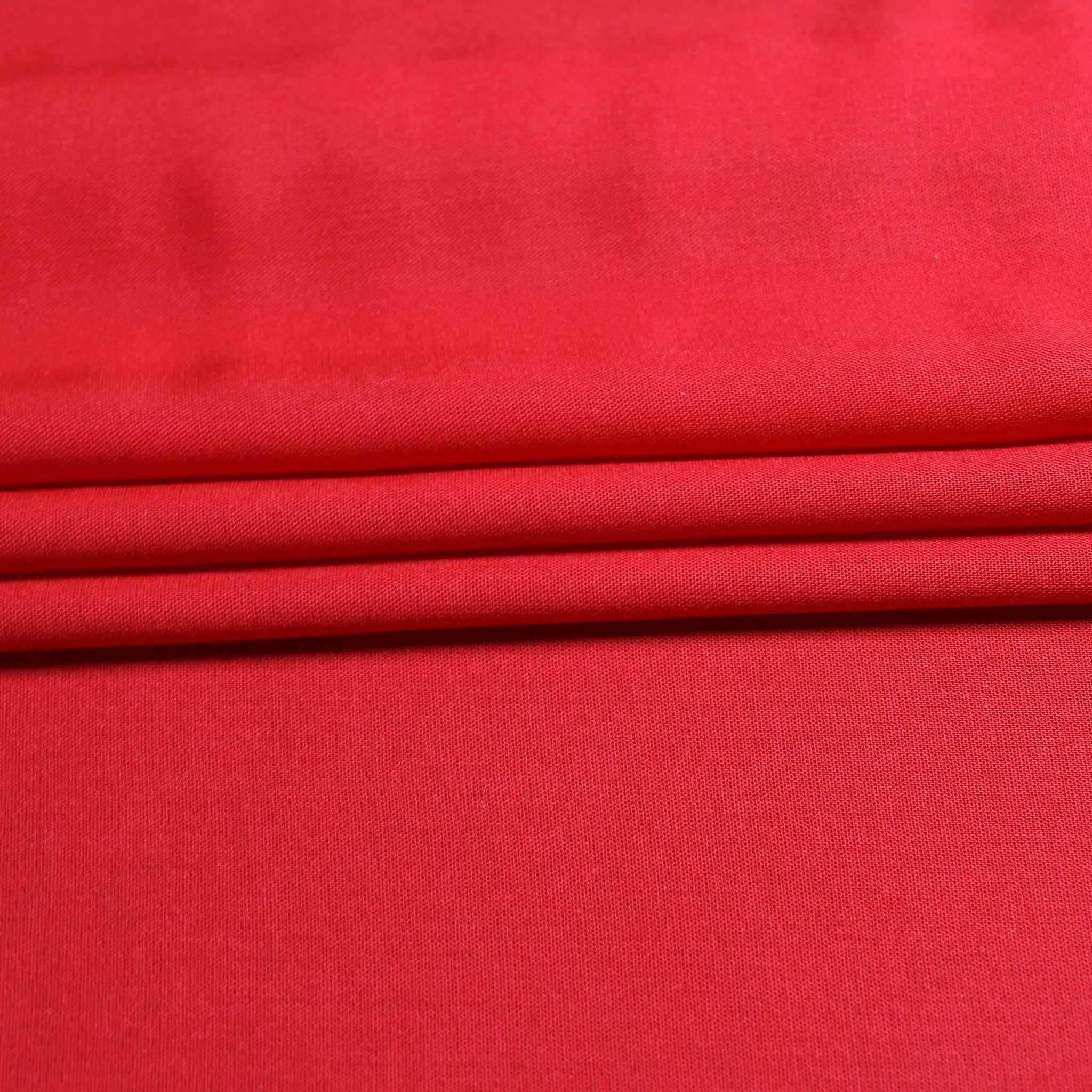 Viscose Challis Fabric - Peach and red