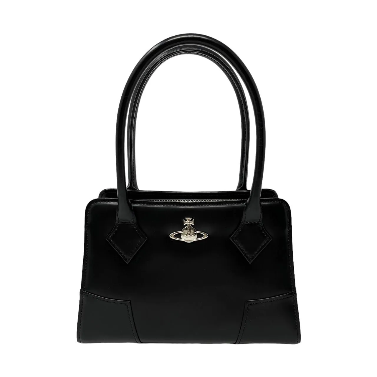 Vivienne Westwood Black Leather Mini Top Handle