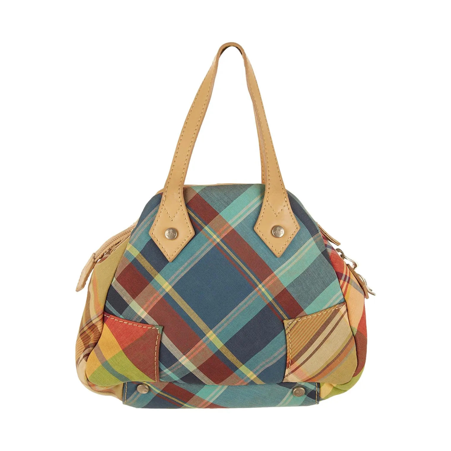 Vivienne Westwood Plaid Mini Bowler Bag