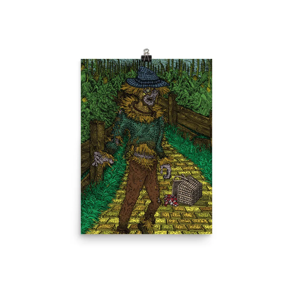 Walkers Of Oz: Zombie Wizard of Oz Cornfield Parody Photo Paper Poster