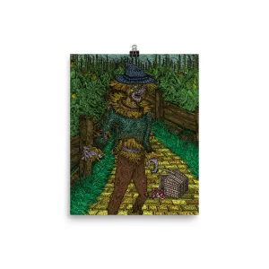 Walkers Of Oz: Zombie Wizard of Oz Cornfield Parody Photo Paper Poster