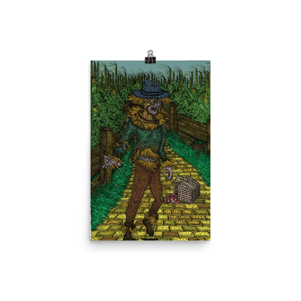 Walkers Of Oz: Zombie Wizard of Oz Cornfield Parody Photo Paper Poster