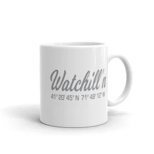 Watchill'n 'Local Coordinates' Ceramic Mug - (Grey)