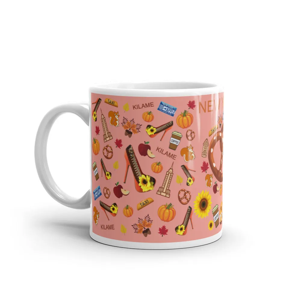 White glossy mug 'Pretzel'
