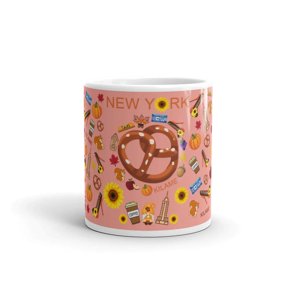 White glossy mug 'Pretzel'
