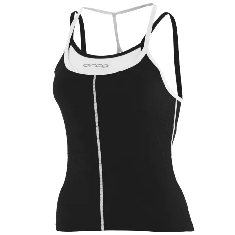 WOMENS 226 SINGLET BK-WH