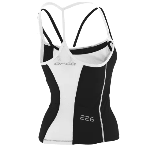 WOMENS 226 SINGLET BK-WH