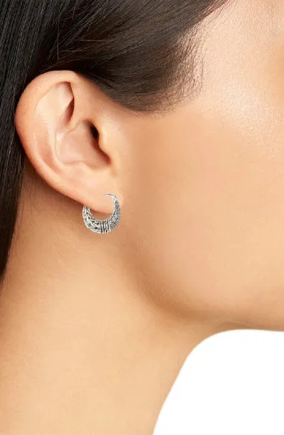 Women's Classic Chain Arch Silver Diamond Pave by John Hardy