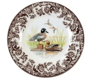 Woodland Salad Plate Blue Winged Teal Duck
