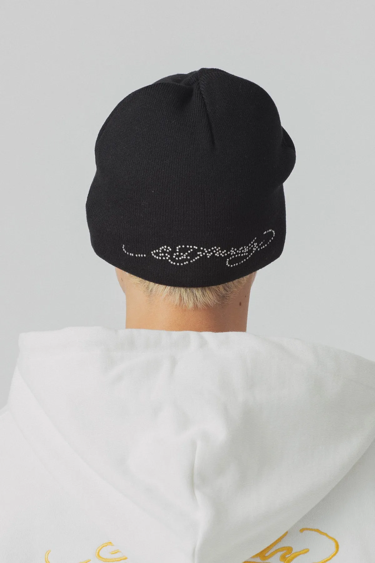 XLARGE x ED HARDY SINGLE BEANIE - BLACK