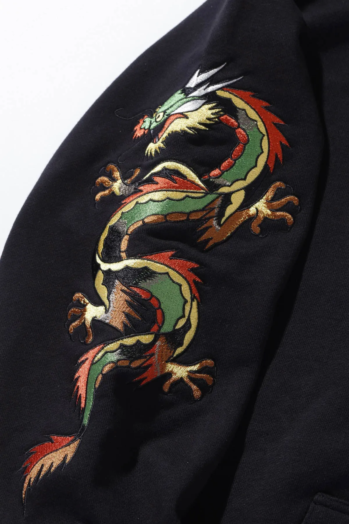 XLARGE x ED HARDY ZIP THROUGH HOODIE - BLACK