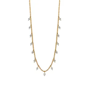 Yasmine Marquise Diamond Drops Choker