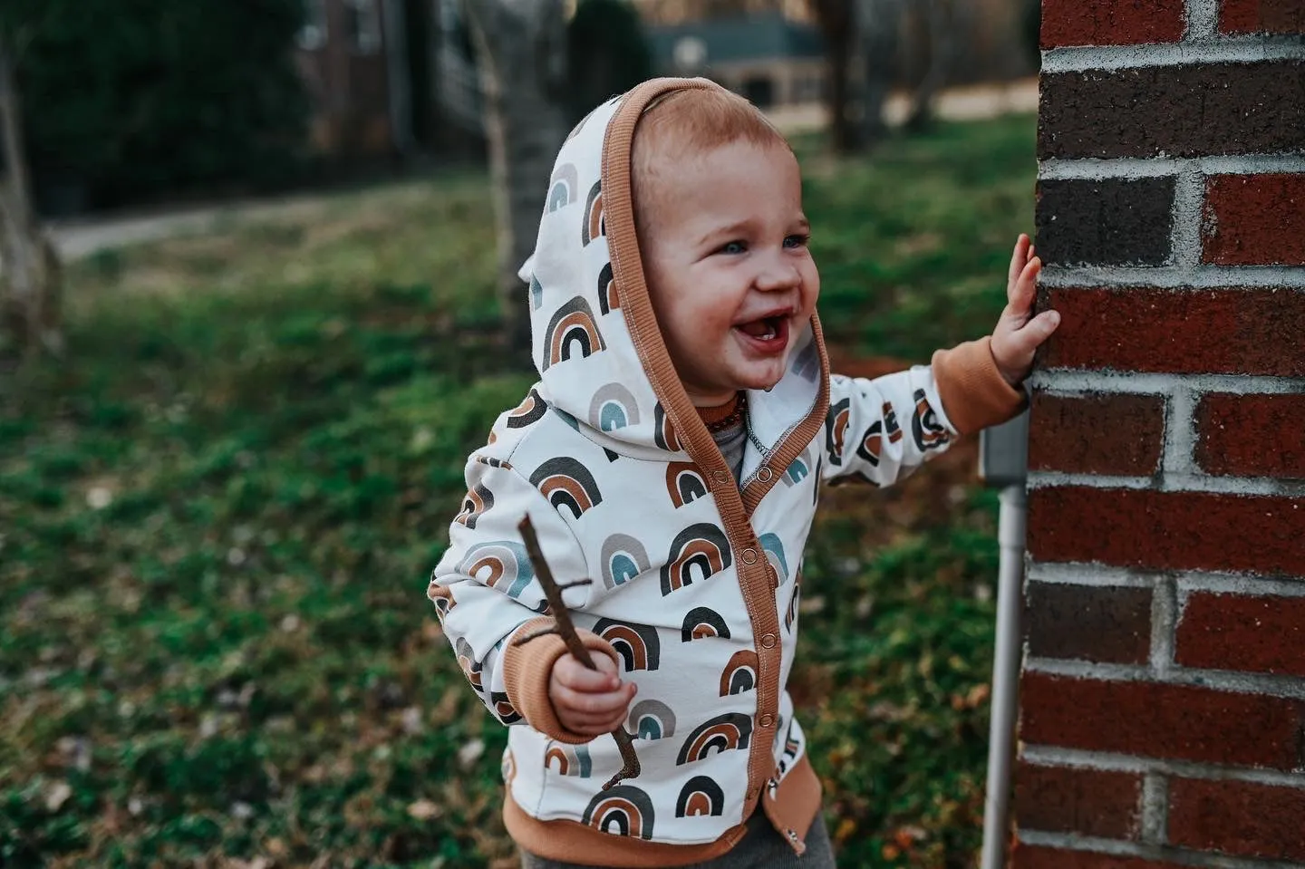 Zion Neutral Rainbow Pixie Coat
