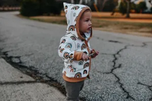 Zion Neutral Rainbow Pixie Coat